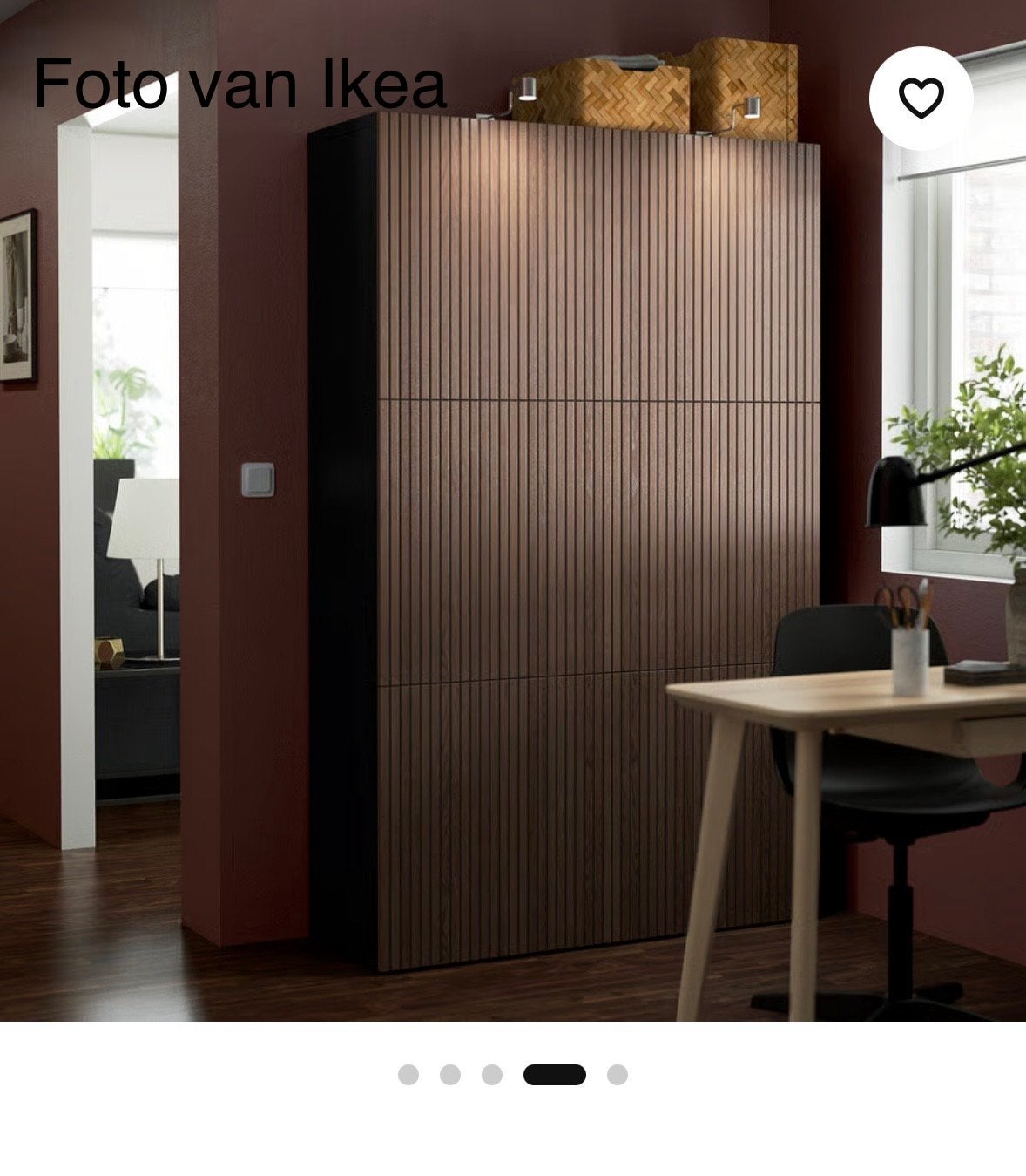 IKEA BESTA Kast met deuren en planken, 193x120x42 cm, Ophalen, 100 tot 150 cm, Zo goed als nieuw, 150 tot 200 cm