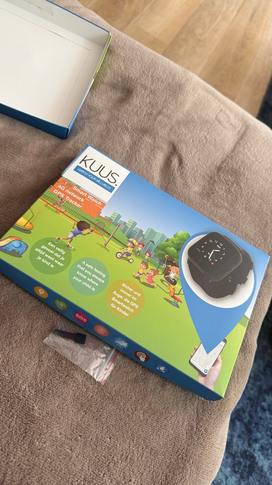 Kuus Smartwatch met GPS voor kinderen - Roze, Sieraden, Tassen en Uiterlijk, Horloges | Kinderen, Ophalen, Zo goed als nieuw, Roze
