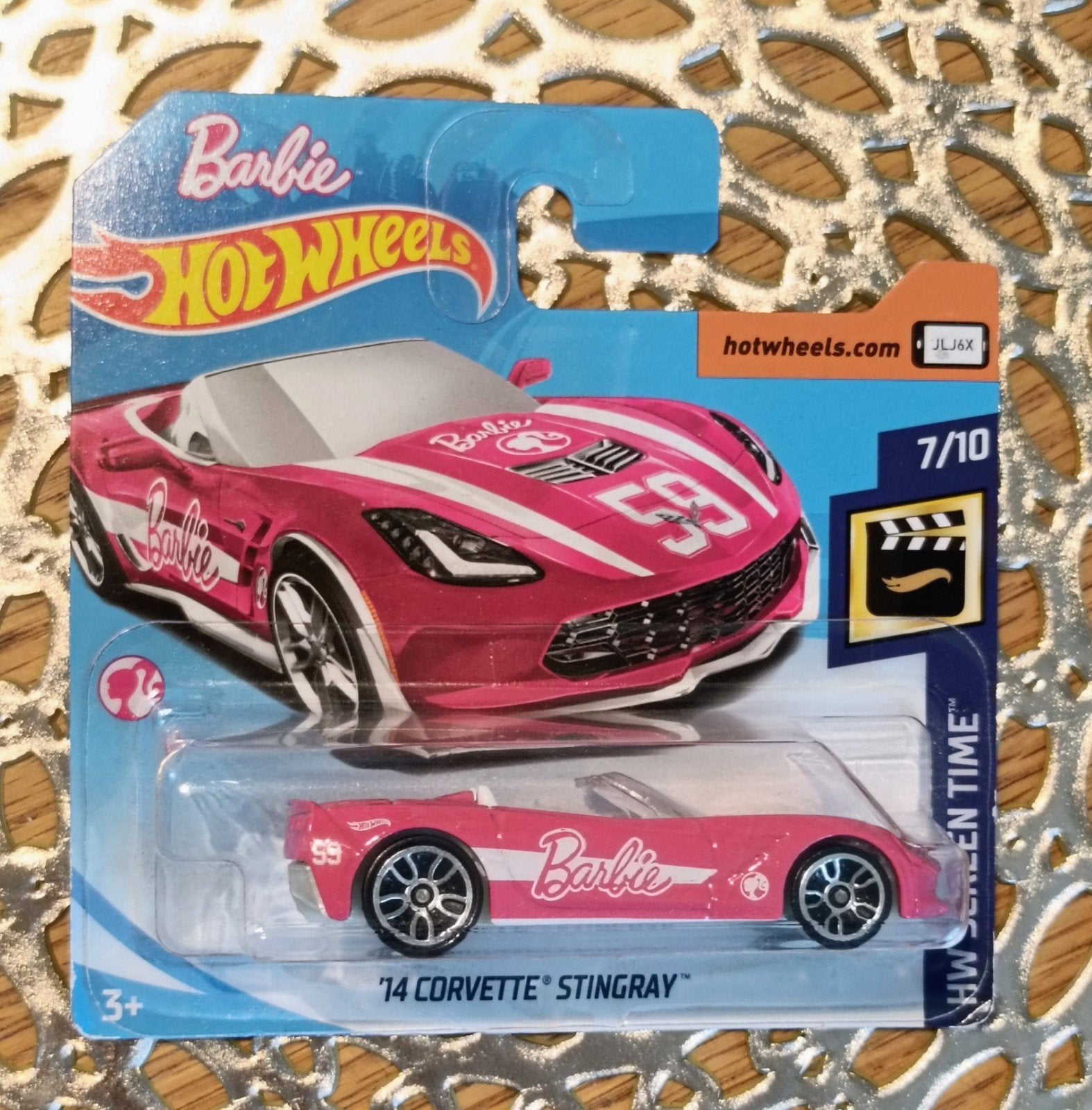 Hotwheels Corvette Barbie 2014 Stingray, Ophalen of Verzenden, Nieuw, Auto