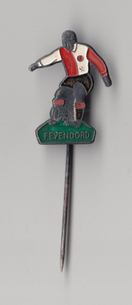 Voetbal Feyenoord Rotterdam B speldje, Verzamelen, Speldjes, Pins en Buttons, Gebruikt, Niet vindbaar, Niet vindbaar, Speldje of Pin