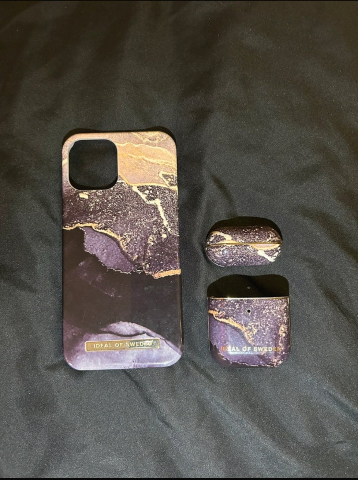 Ideal of Sweden iPhone hoesje en AirPods hoesje, Paars, Zo goed als nieuw, Kunststof, Ophalen