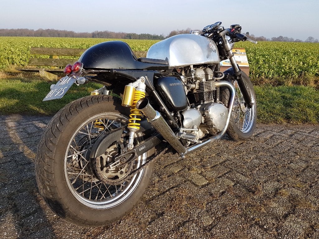 Triumph Bonneville T100 CafeRacer   cafe racer, Motoren, 2 cilinders, 790 cc, Motorrijbewijs A, Gebruikt