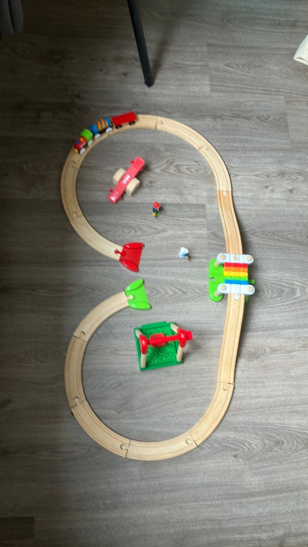 Houten treinset van Brio met speeltjes, Ophalen of Verzenden, Zo goed als nieuw
