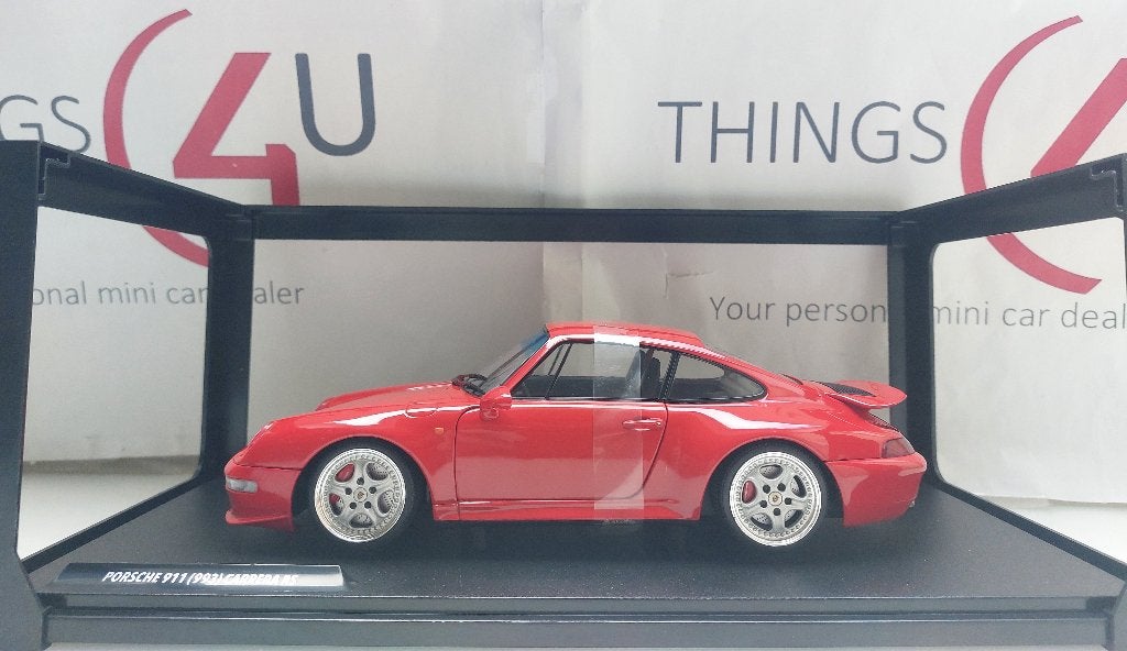 Solido 1:18 Porsche 911 (993) Carrera RS 1997 rood, Ophalen of Verzenden, Nieuw, Auto, Solido