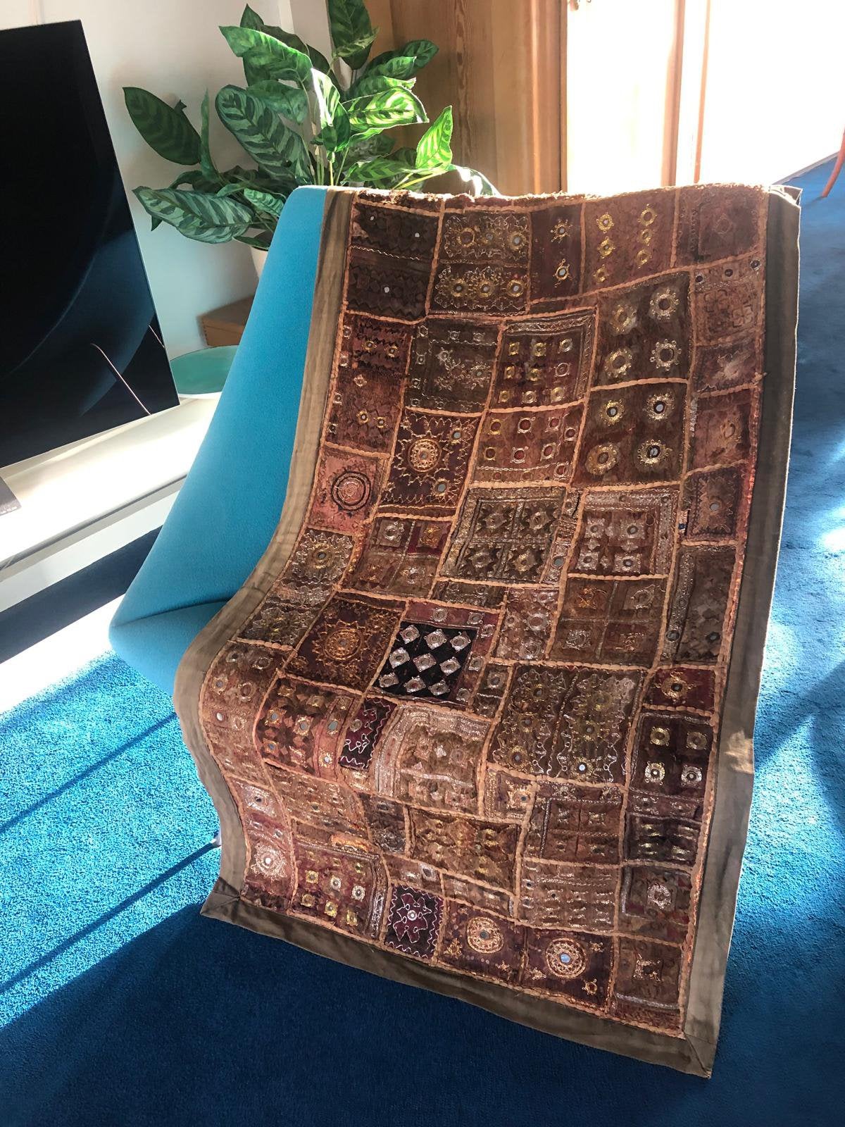 Handgemaakt Wandkleed uit India, Ophalen, Overige materialen, Gebruikt, Geschikt voor wandmontage