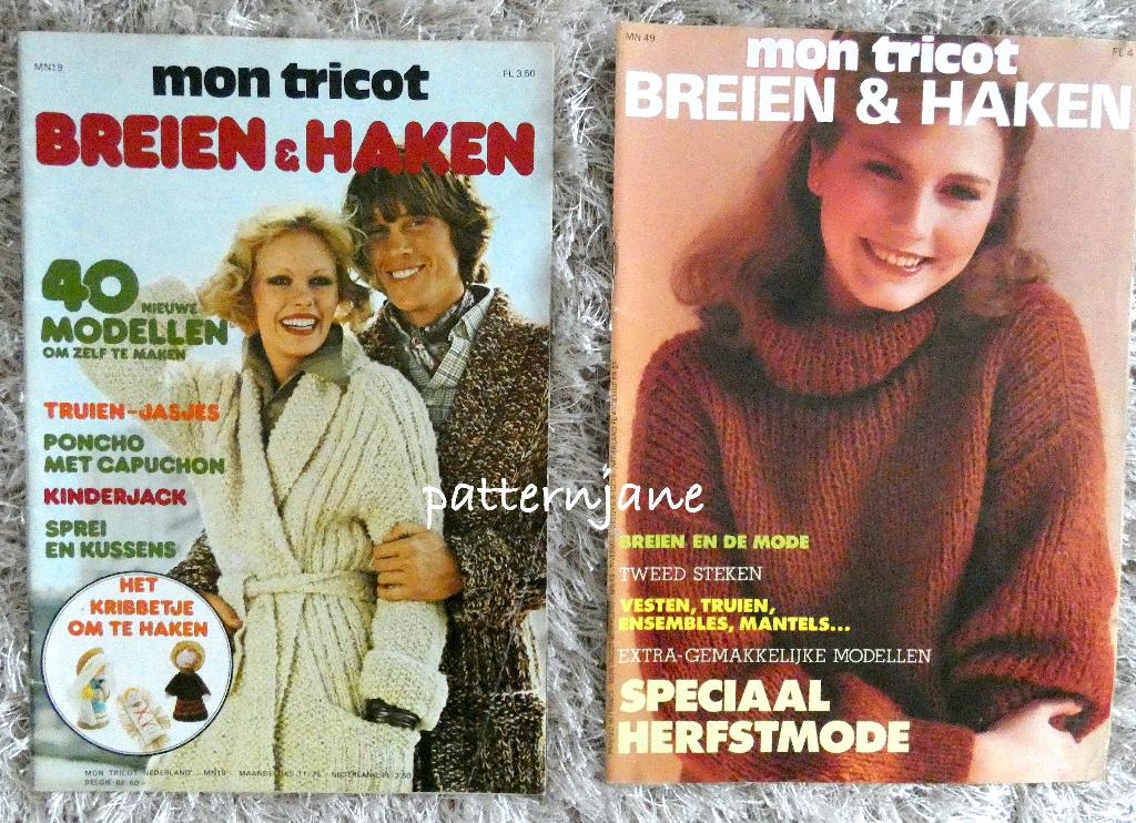 breien: 5 x MON TRICOT breien/haken nr. 19, 48, 49, 50, 55, Verzenden, Zo goed als nieuw, Breien of Haken, Patroon of Boek
