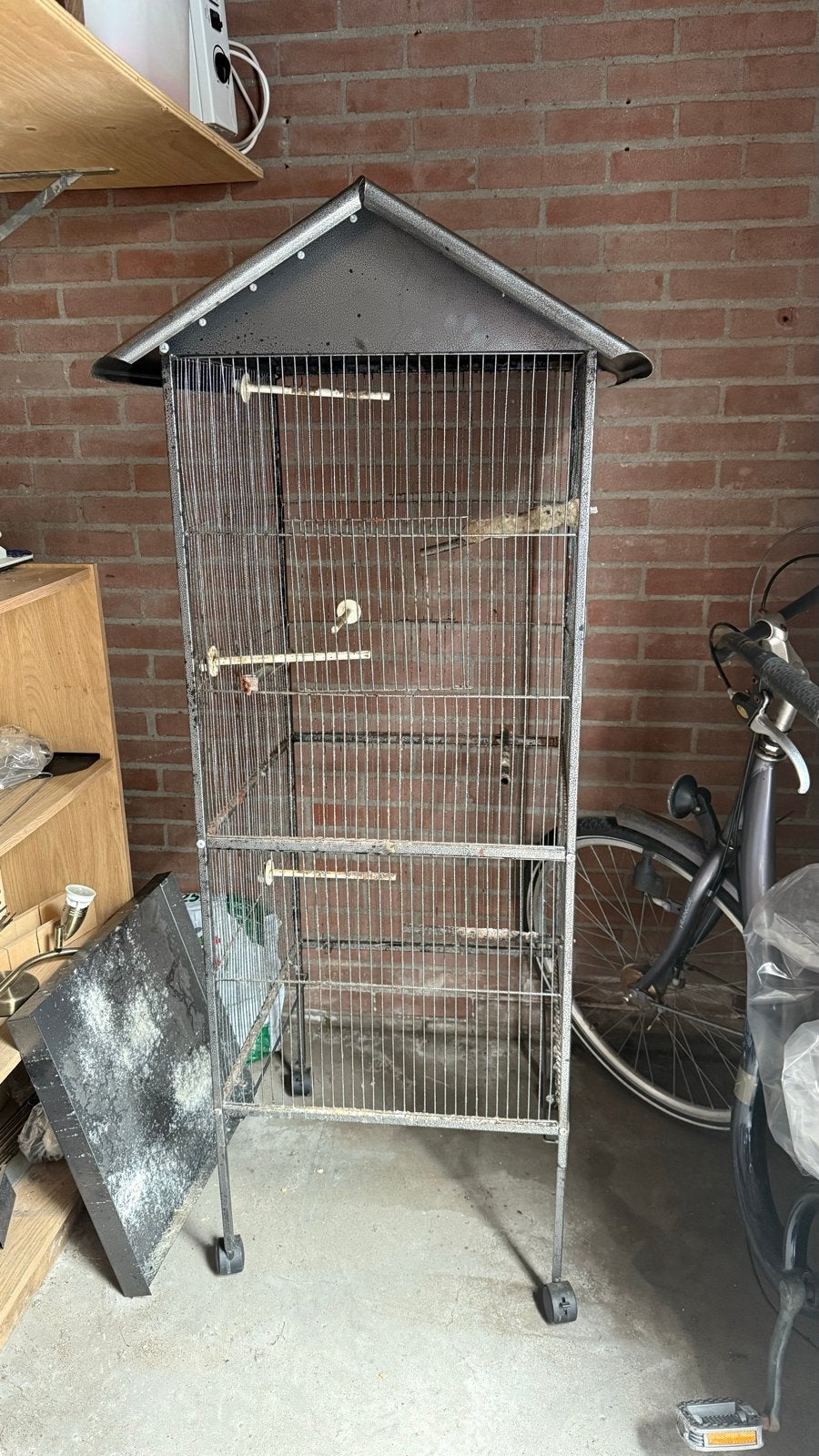 Vogel kooi groot, Ophalen