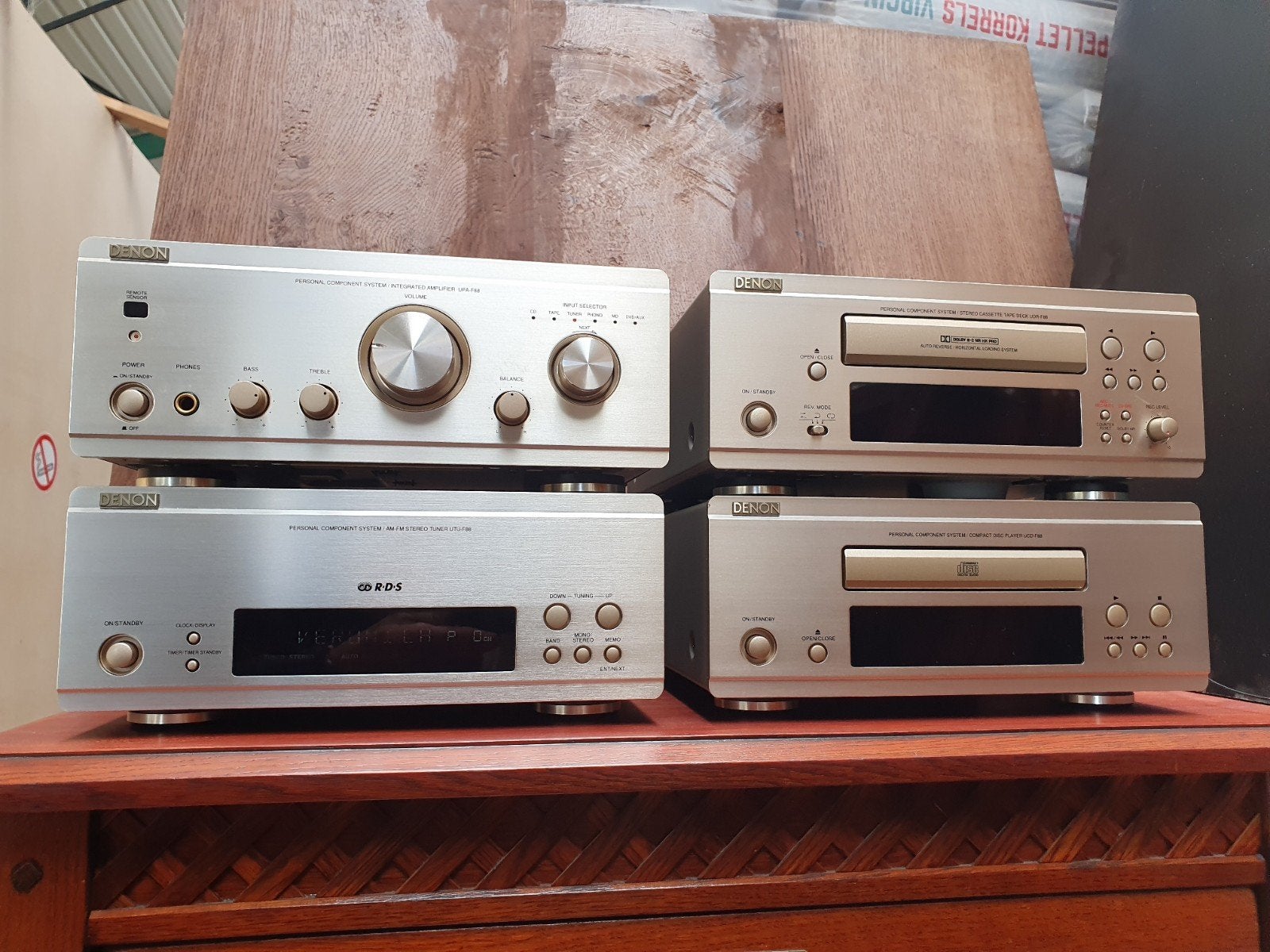 DENON HIFI SET CHAMPAGNE, Ophalen of Verzenden, Denon