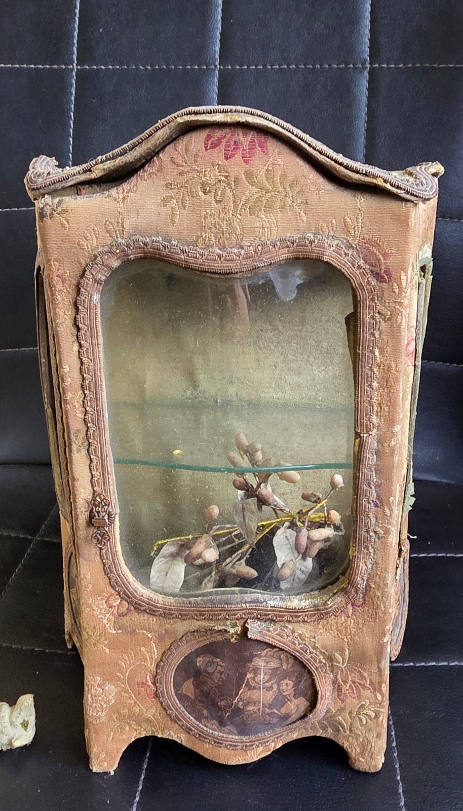 Frans antiek miniatuur, vitrinekastje, Ophalen of Verzenden