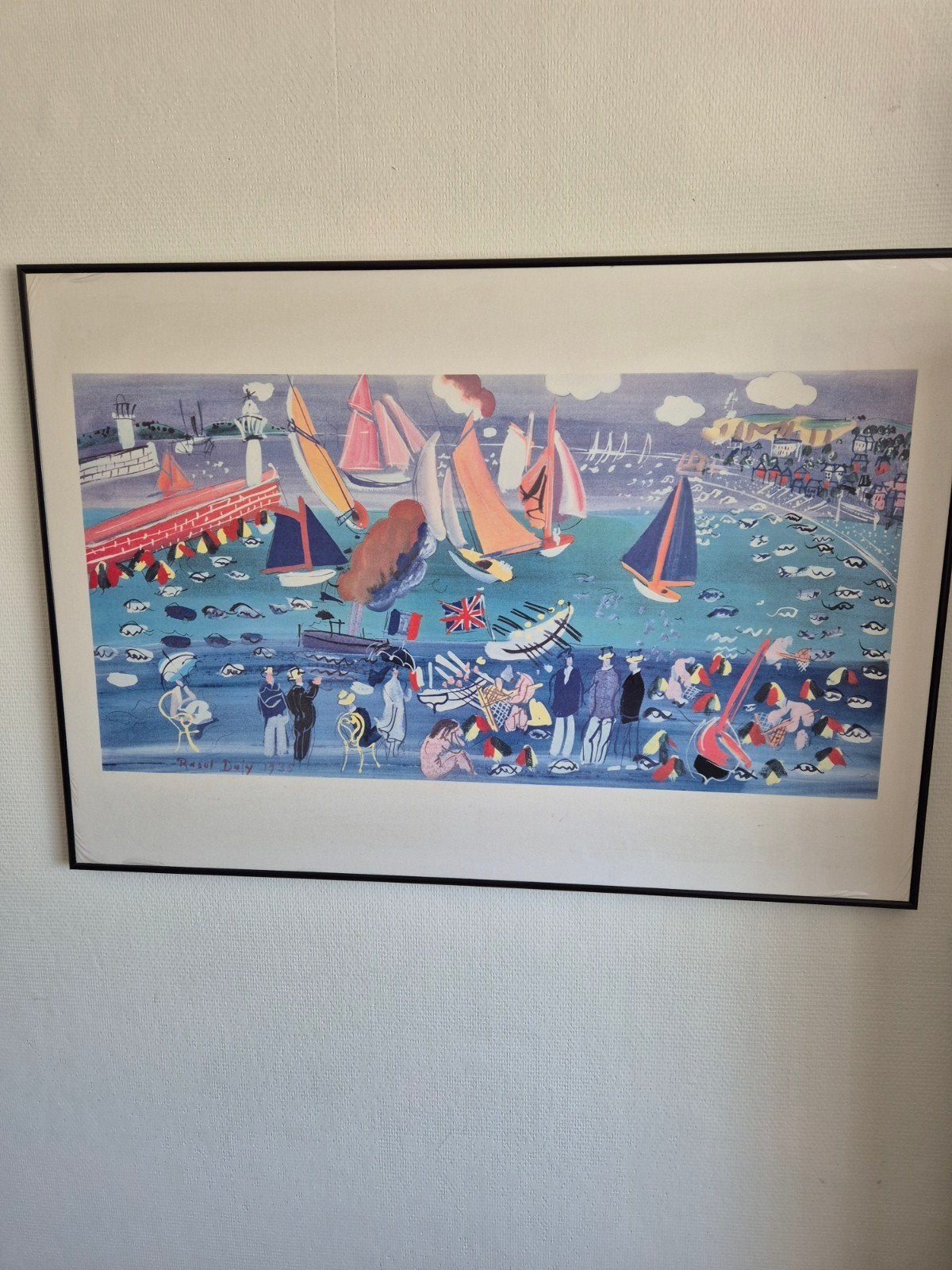 Raoul Dufy 1935 - Zeilregatta aan de kust, Ophalen of Verzenden