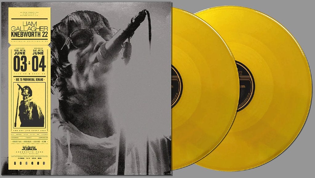 Vinyl 2LP+Poster Liam Gallagher Knebworth 22 SUN YELLOW NEW, Pop, Ophalen of Verzenden, 12 inch, Nieuw in verpakking