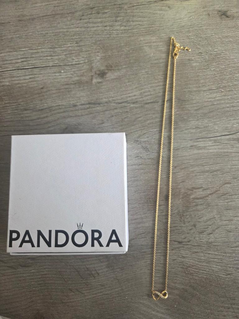 Pandora ketting, Sieraden, Tassen en Uiterlijk, Kettingen, Ophalen of Verzenden, Zo goed als nieuw, Zilver, Zilver