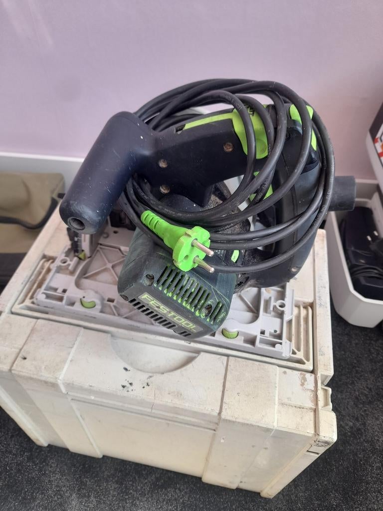 Festool invalzaag TS 55 EBQ, Ophalen of Verzenden, 1200 watt of meer, Invalzaag, 30 tot 70 mm