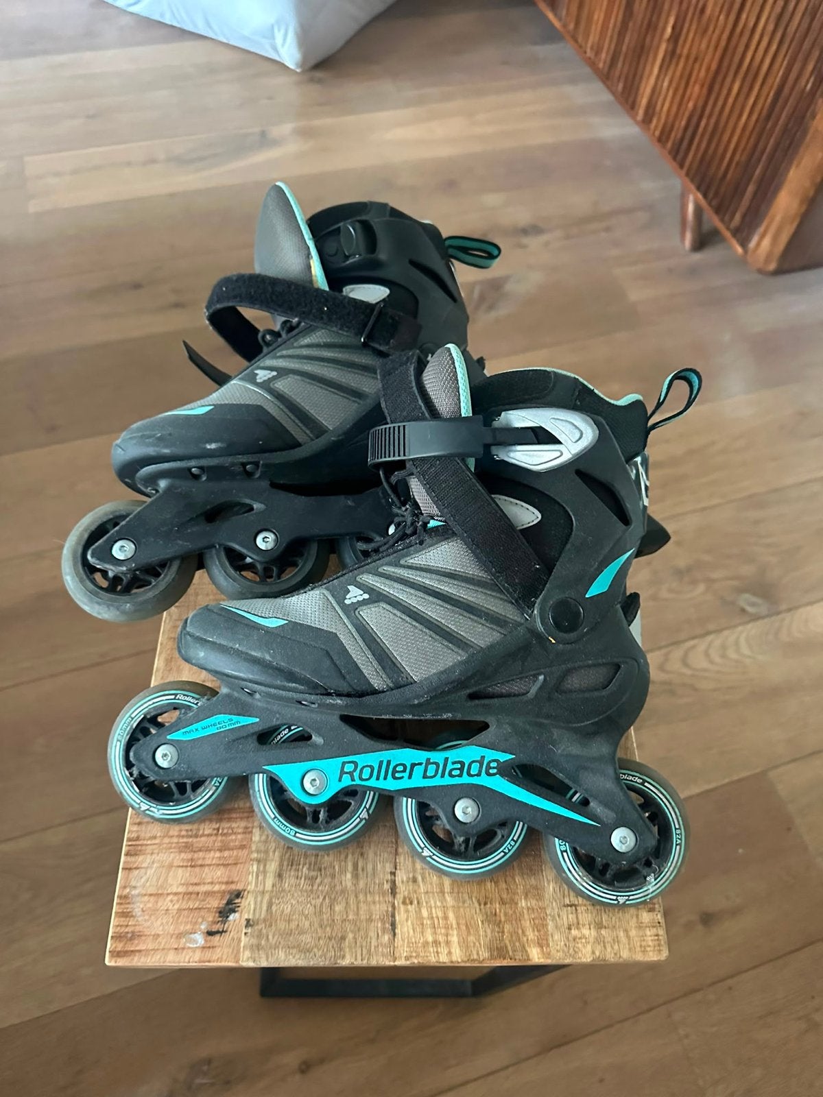 Rollerblade Inline Skates Maat 38 - Zwart/Turquoise, Sport en Fitness, Skeelers, Ophalen, Gebruikt, Dames, Inline skates 4 wielen