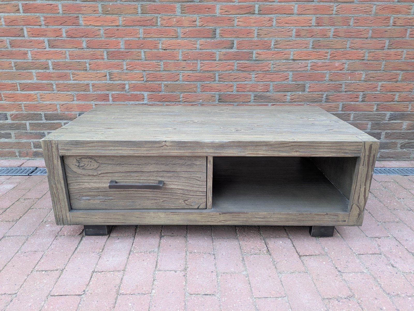 Salontafel Landelijk., Huis en Inrichting, Tafels | Salontafels, Ophalen, 100 tot 150 cm, 50 tot 100 cm, Grenenhout