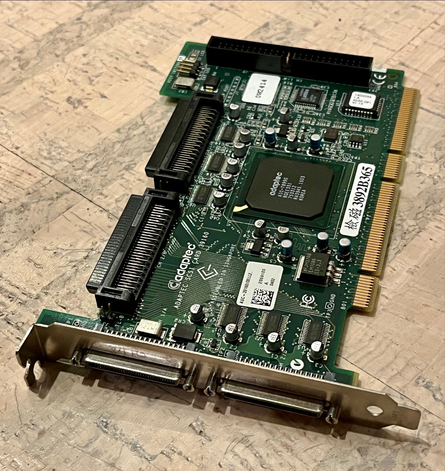 Adaptec ASC-39160 Ultra160 PCI SCSI-controllerkaart, Ophalen of Verzenden, Gebruikt, PCI