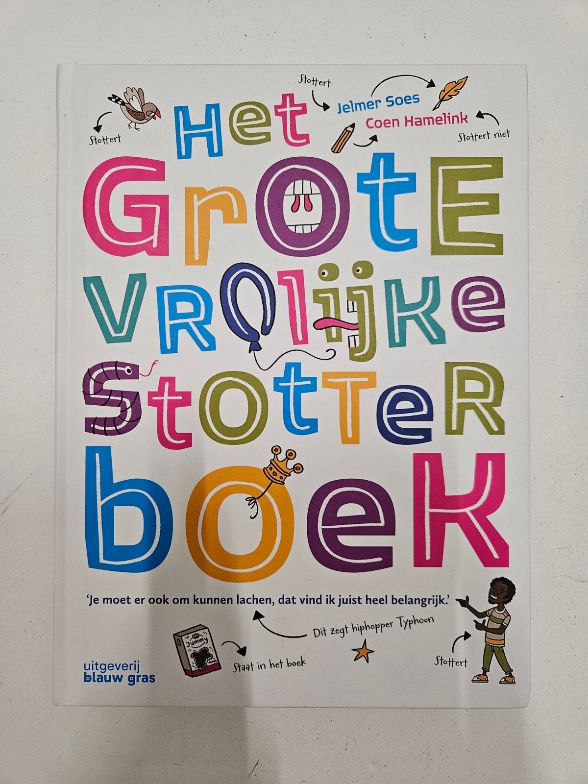 Jelmer Soes - Het grote vrolijke stotterboek, Non-fictie, Ophalen of Verzenden, Zo goed als nieuw, Jelmer Soes