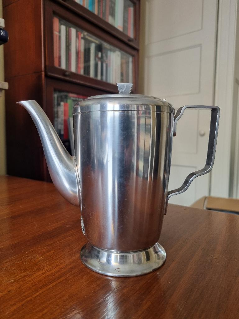Gero Zilmeta koffiepot 1 liter hotel-koffiepot, Zilver, Ophalen of Verzenden, Metaal, Overige typen