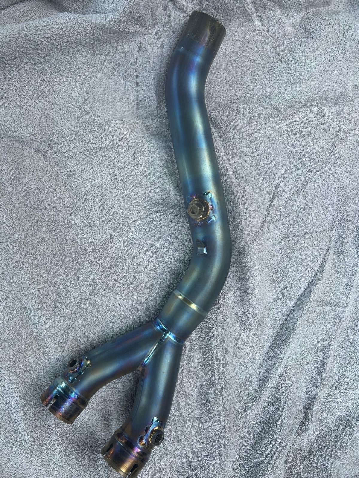 Akrapovic Titanium Link Pipe/Collector Yamaha YZF-R1 (15-), Ophalen of Verzenden, Gebruikt