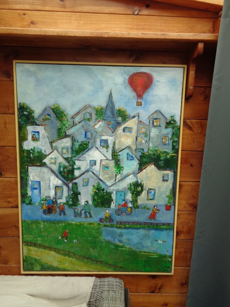 Mooi Groot Schilderij. 123 cm hoog x 92,5 cm Breed., Huis en Inrichting, Woonaccessoires | Schilderijen, Tekeningen en Foto's