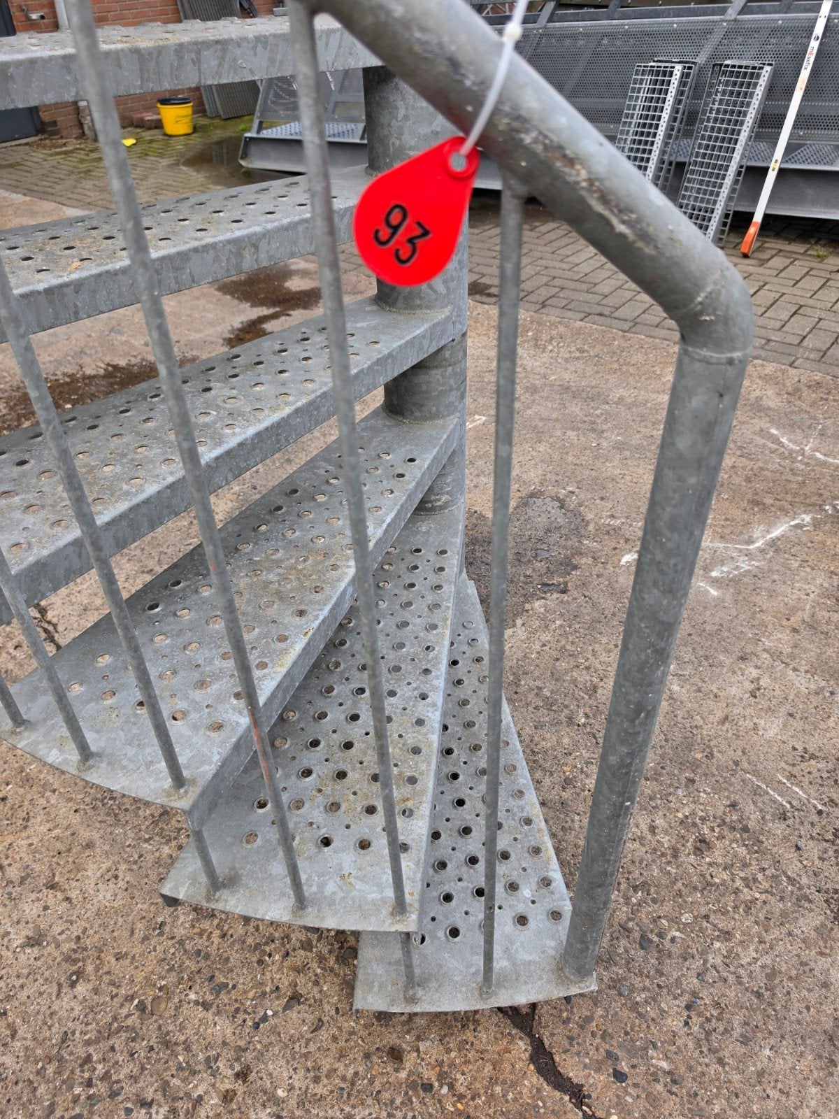 Wenteltrap gegalv. Hoog 3,95mtr nor093, Ophalen, Zo goed als nieuw, 2 tot 4 meter