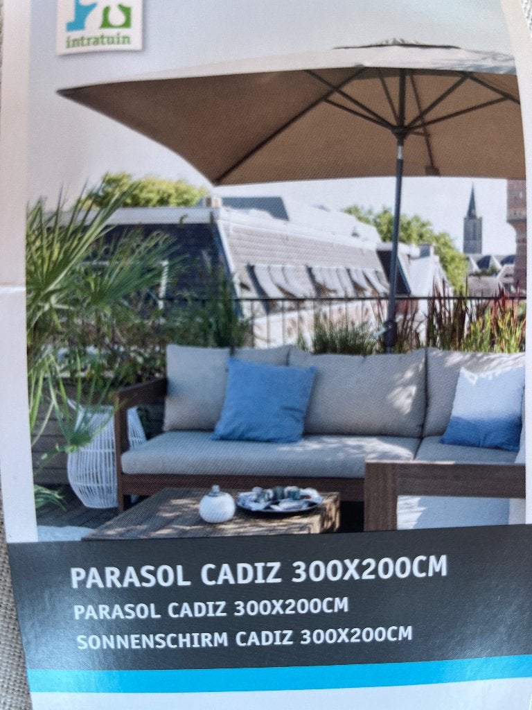 Parasol nieuw, Ophalen, Kantelbaar, Nieuw, 2 tot 3 meter