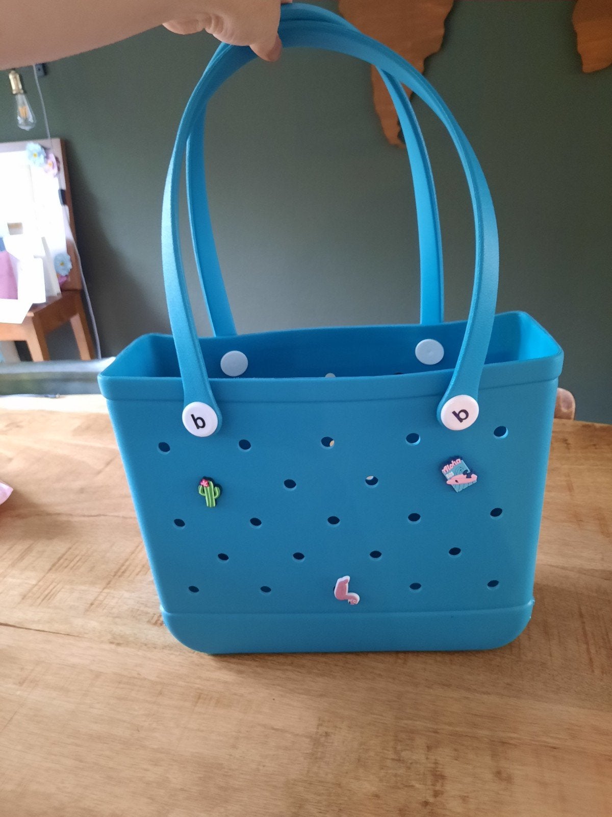 Turquoise EVA bag, Ophalen, Blauw