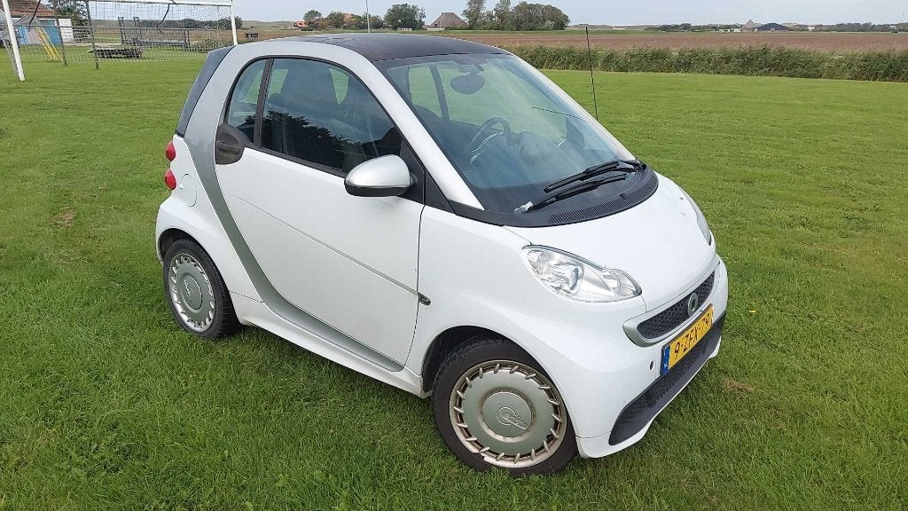 Smart ForTwo Electric Drive Coupe 2015 Wit, Auto's, Automaat, Achterwielaandrijving, Zwart, 2 stoelen