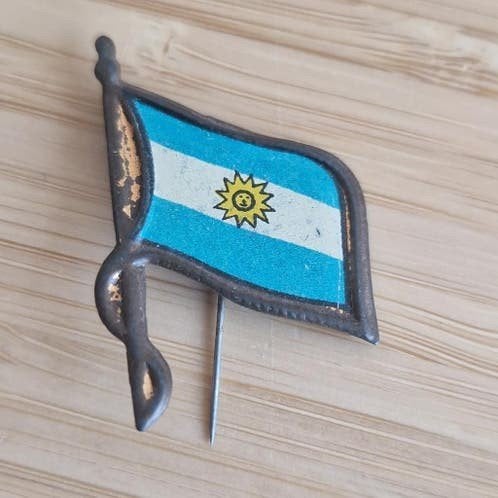 SPELDJE met vlag Argentinië, Ophalen of Verzenden, Zo goed als nieuw