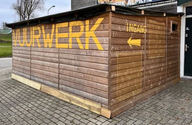 Houten Tuinhuis/Aanbouw - Ideaal voor Opslag of Verkoop, Ophalen, Schuur, 1 raam, 500 cm of meer