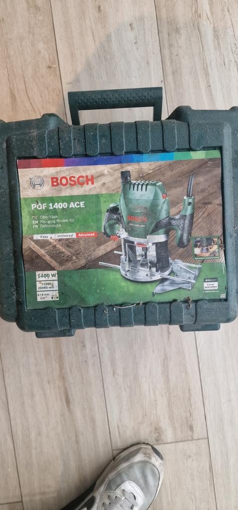 Bosch POF 1400 ACE Bovenfrees - Zo goed als nieuw, Ophalen of Verzenden, Zo goed als nieuw, Bovenfrees, Bosch
