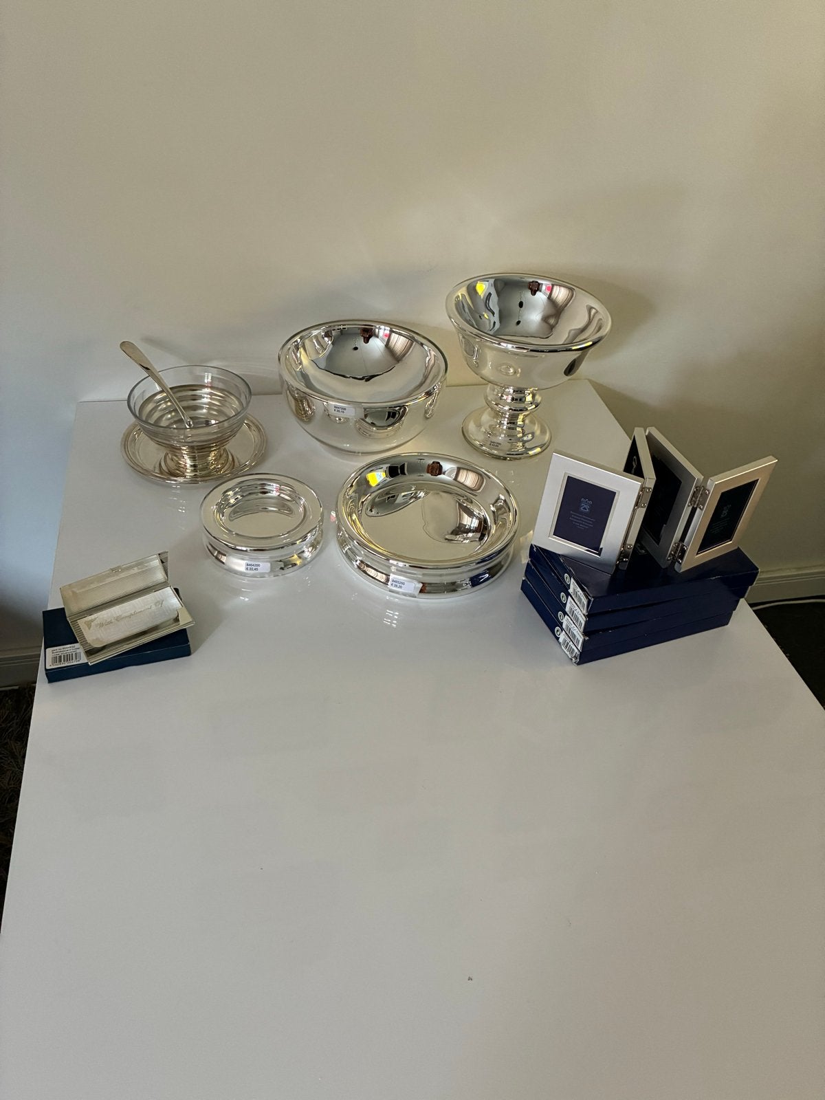 Diverse verzilverde decoratie en fotolijstjes, Ophalen