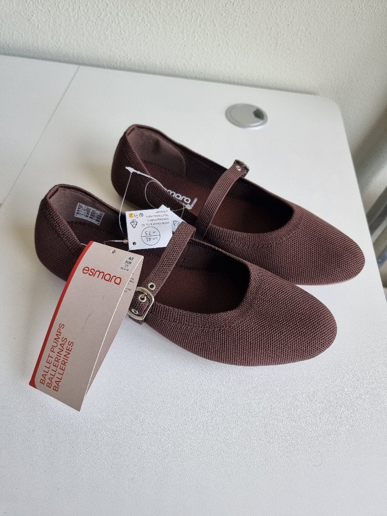 NIEUW: Dames Ballerina's, Bruin - Maat 41, Kleding | Dames, Bruin, Nieuw, Ballerina's, Ophalen of Verzenden
