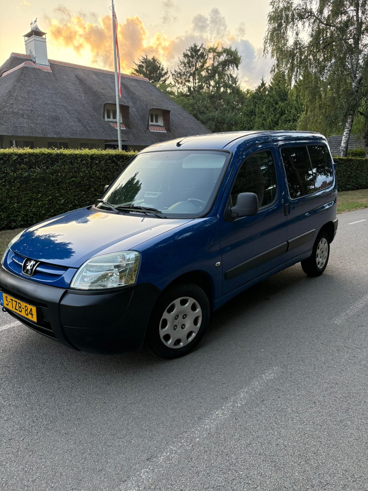 Peugeot Partner 1.4 Combi 2007 Blauw, Auto's, Voorwielaandrijving, Stof, Blauw, 49 €/maand