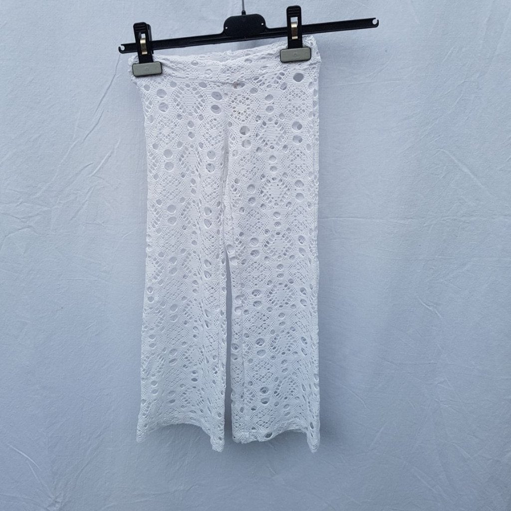 Gave witte kanten broek. Mt 104. Merk PILYQ, Broek, Meisje, ., Ophalen of Verzenden