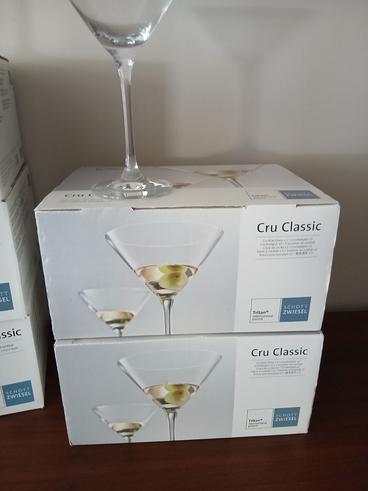 Schott zwiesel  4 martini glazen., Ophalen, Nieuw