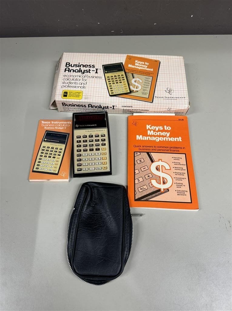 Vintage rekenmachine - Texas Instruments TI Business Analyst, Diversen, Rekenmachines, Ophalen of Verzenden, Zo goed als nieuw