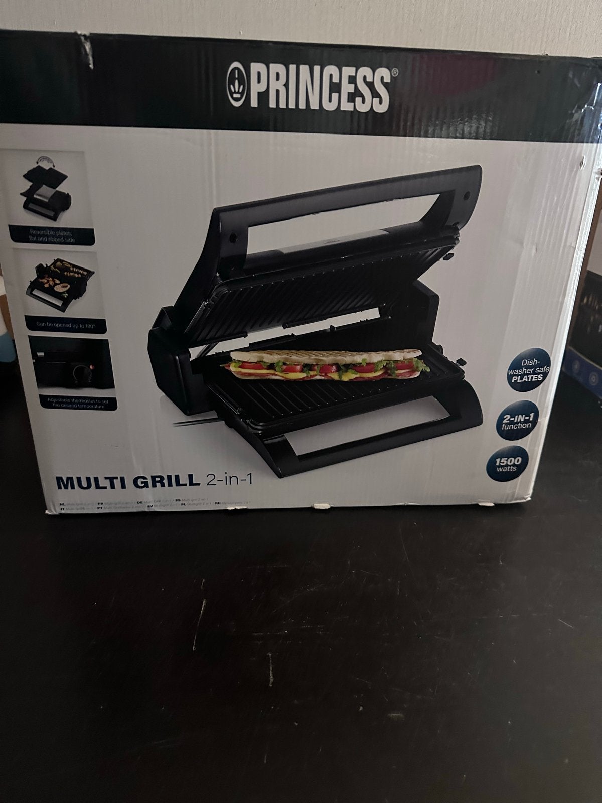 Princess Multi Grill 2-in-1 - Nieuw in doos, Witgoed en Apparatuur, Vaatwasmachinebestendig, ., Nieuw, Ophalen of Verzenden
