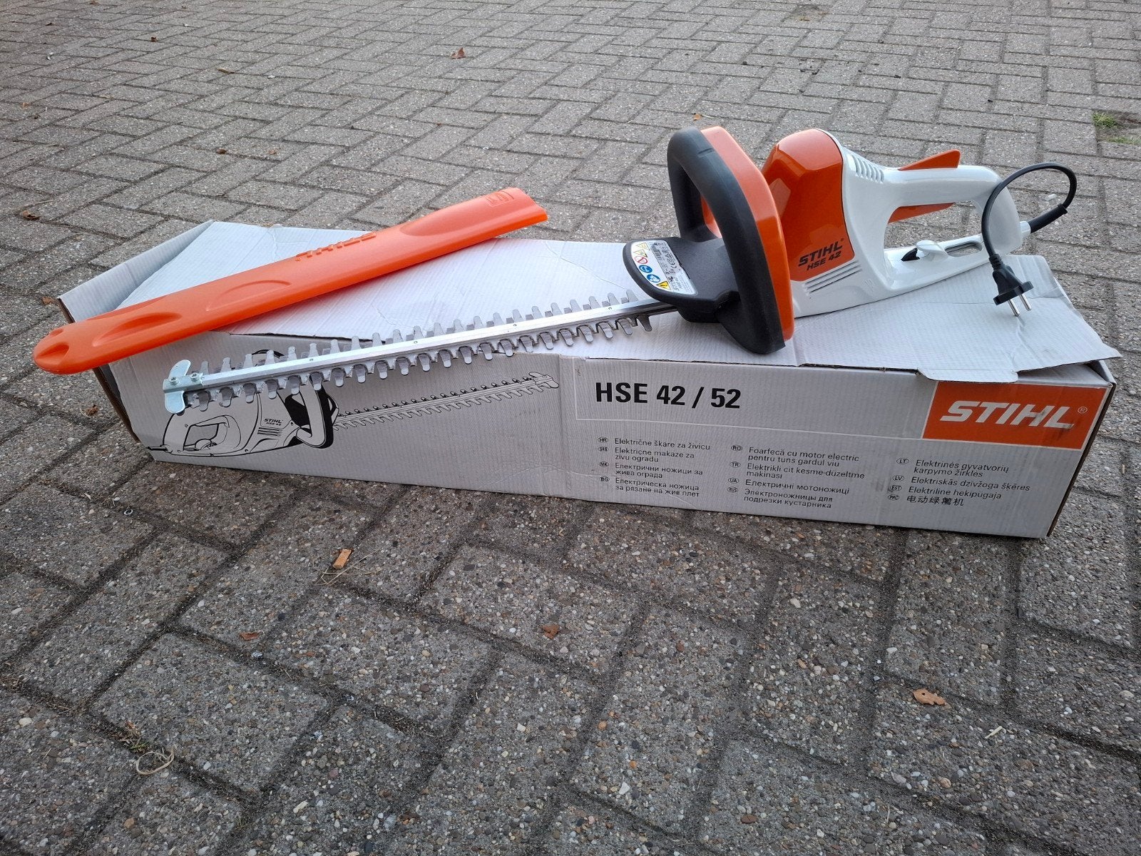 Stihl HSE 42 elektrische heggenschaar, Ophalen of Verzenden, Zo goed als nieuw, Elektrisch, Stihl