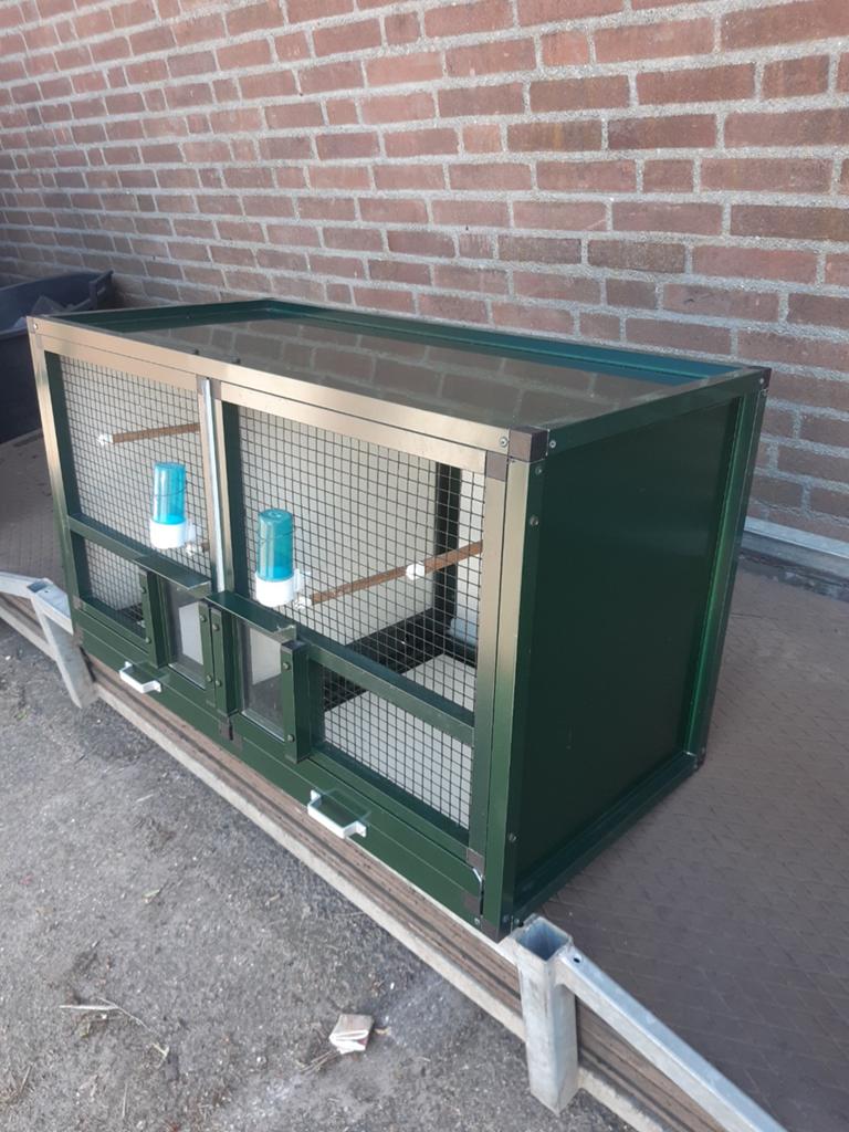 2 delige groene aluminium broedkooi, Ophalen, Nieuw, Aluminium, Broedkooi of Kweekkooi