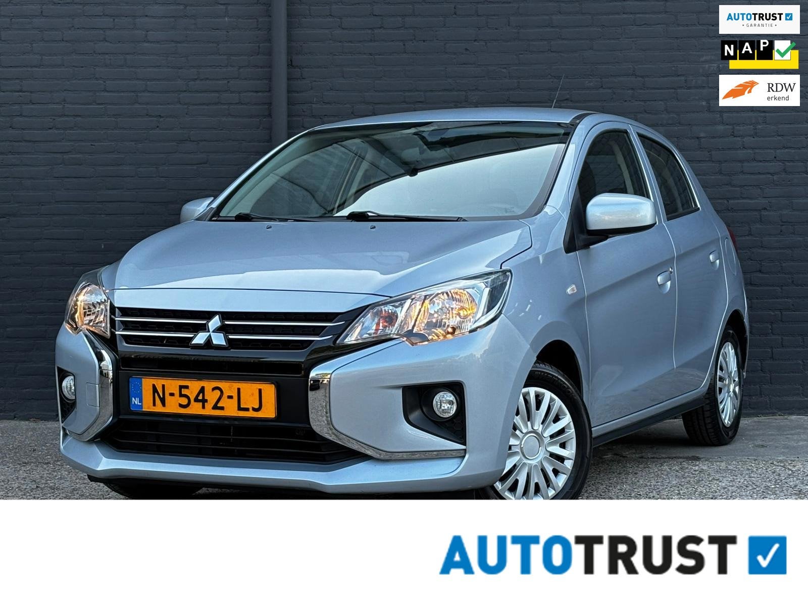 Mitsubishi Space Star 1.2 Cool+ CARPLAY|AIRCO|CRUISE|NWE APK, Auto's, Voorwielaandrijving, Dealer onderhouden, Stof, Gebruikt