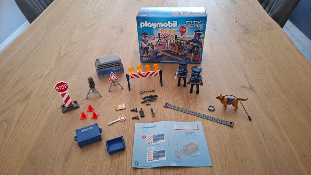Playmobil City Action Politie Controlepost 6924 - Compleet, Ophalen of Verzenden