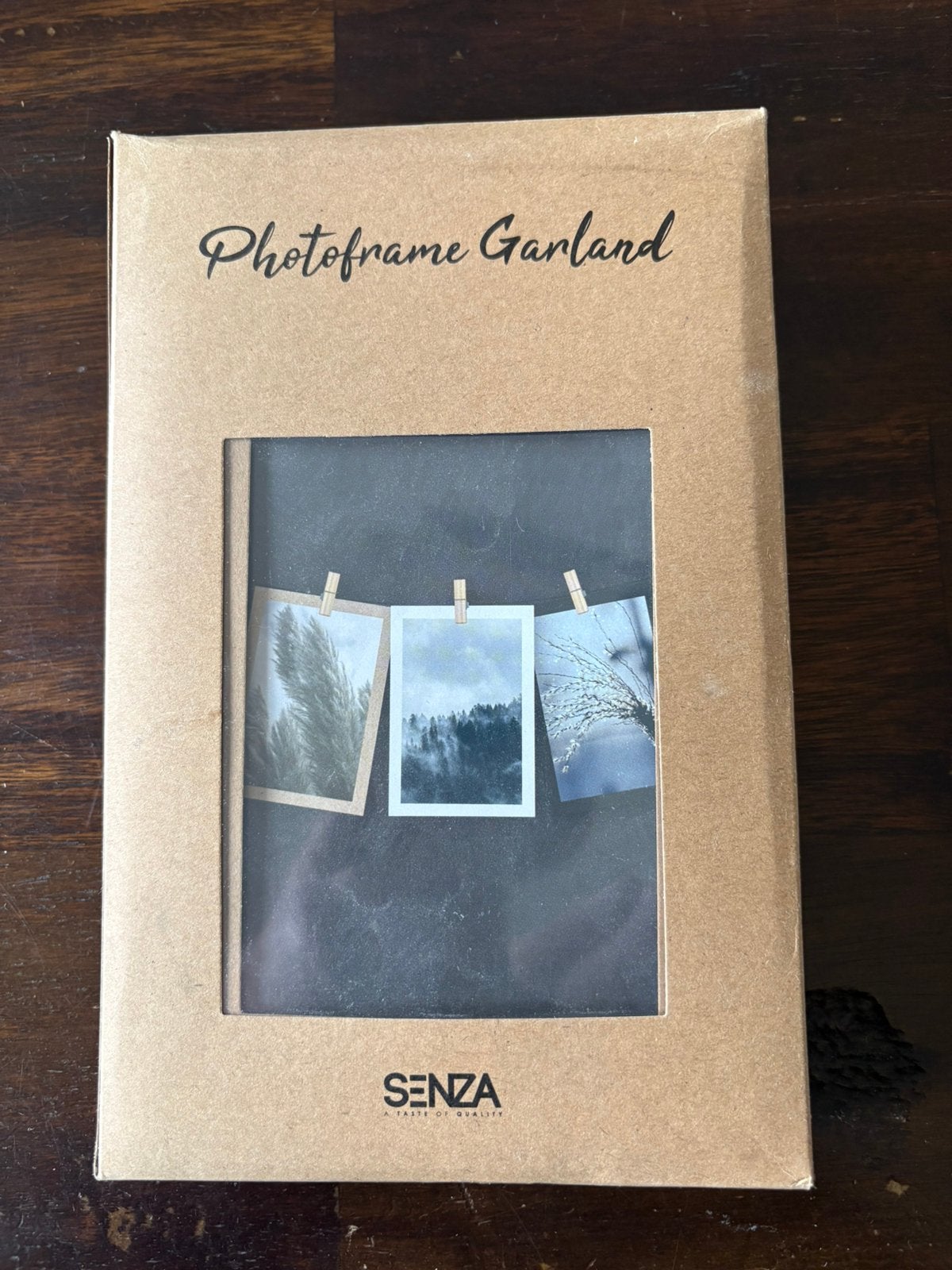 Nieuwe kaarten slinger van Senza   Voor 12 kaarten/foto, Hangend, Natuurlijk materiaal, Overige typen, Nieuw