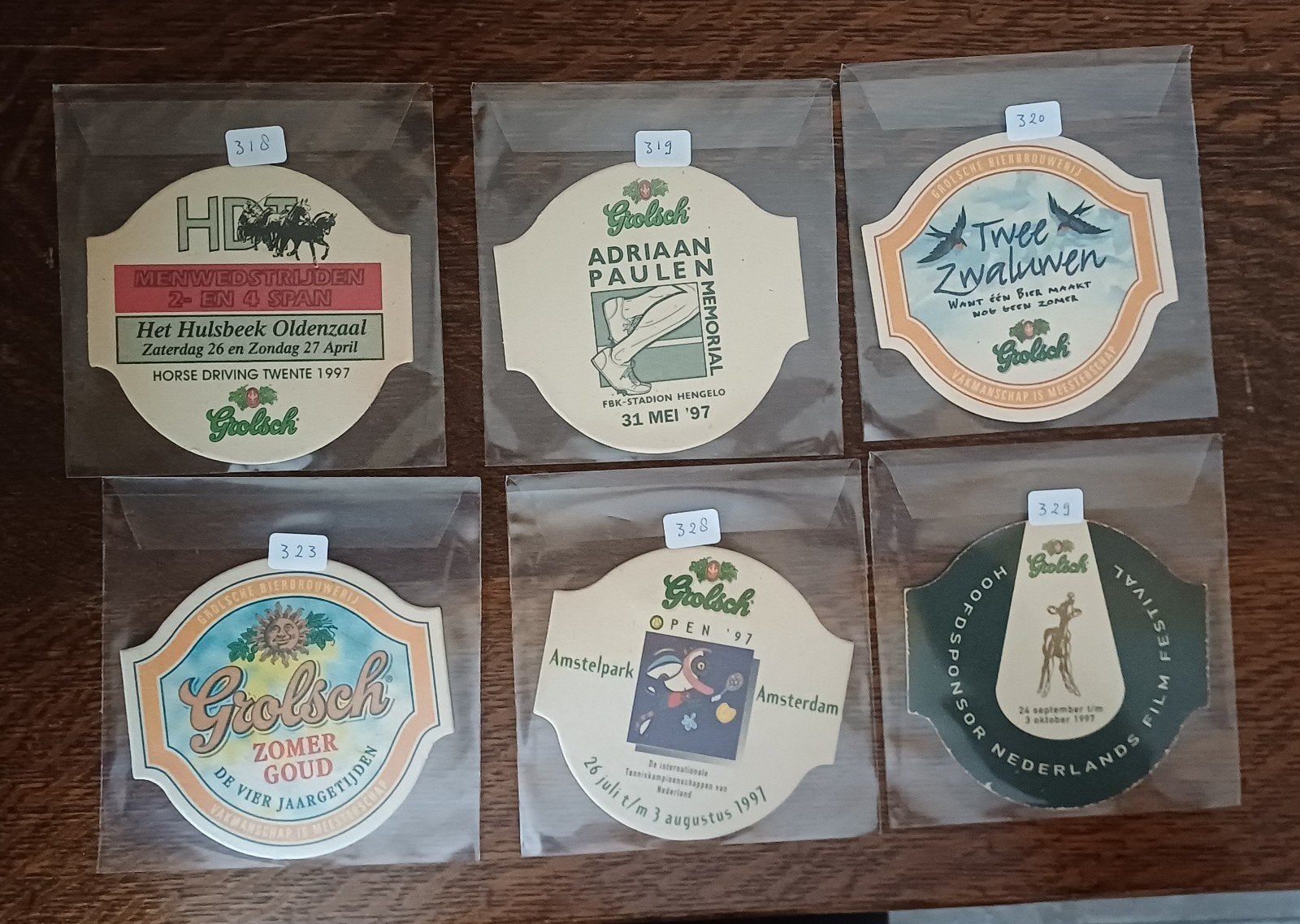 Grolsch Bierviltjes Collectie - Diverse Evenementen (1997), Verzamelen, Ophalen of Verzenden, Zo goed als nieuw, Gebruiksvoorwerp