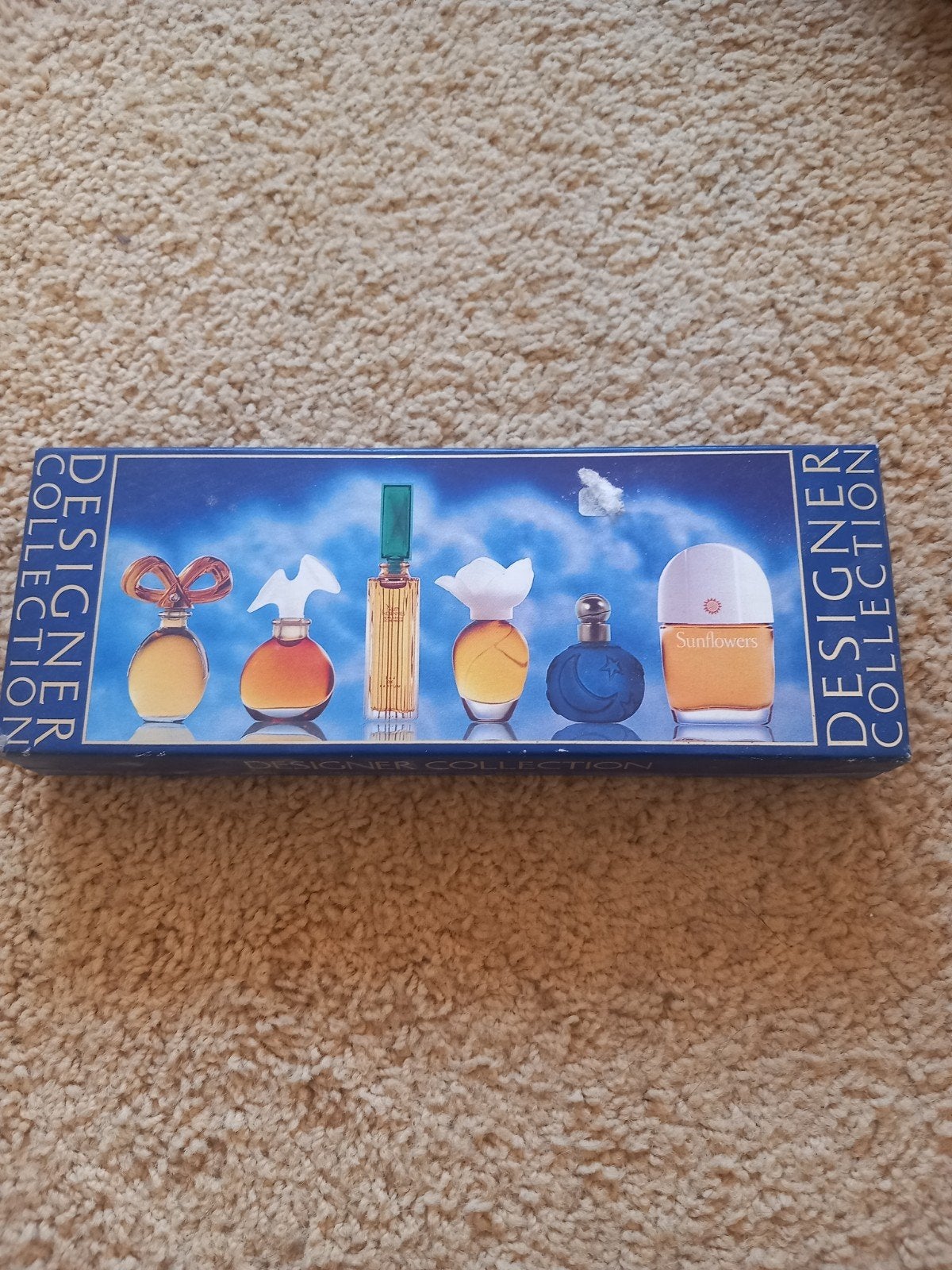 Vintage parfumminiaturen set in doos - Designer Collection, Diverse Designer Merken, Gebruikt, Miniatuur, Gevuld