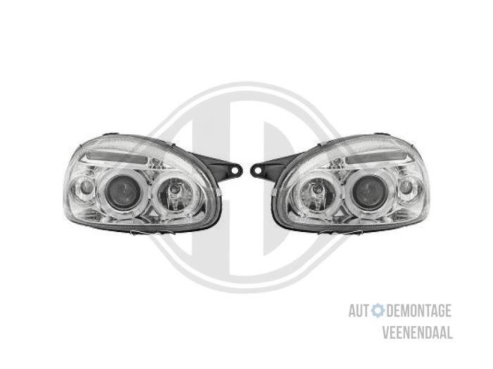 Koplampset links + rechts van een Opel Corsa, Auto-onderdelen, -, -, Opel, Nieuw