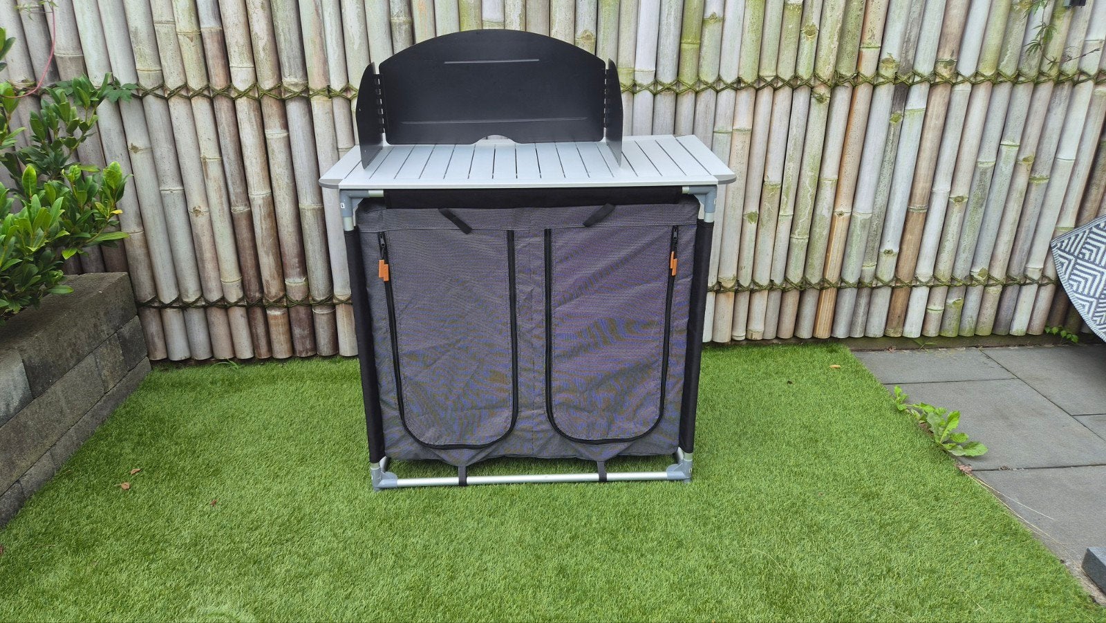 Obelink Camping Keukenkast met Windscherm en Draagtas, Ophalen, Gebruikt, Campingkast