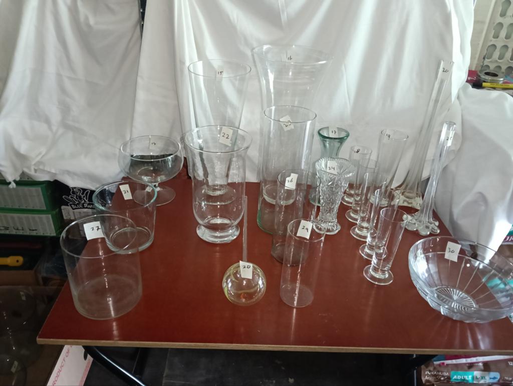 Diverse vazen, Ophalen, Overige kleuren, Glas