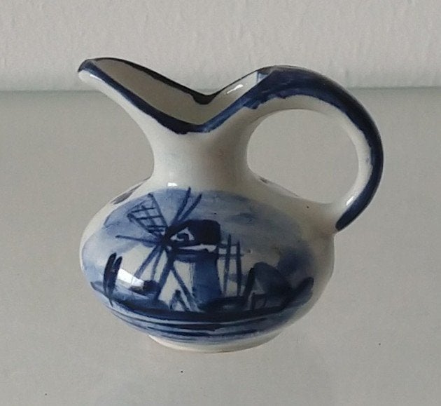 delftblauw miniatuur ewer porselein, volgnr 17, Ophalen of Verzenden