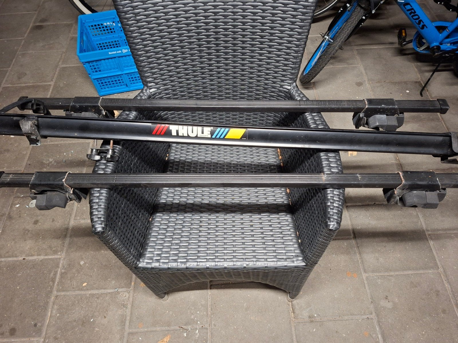 Thule Fietsendrager voor Dakdragers - Vooras Sluiting, Auto diversen, Dakdragers, Ophalen, Gebruikt
